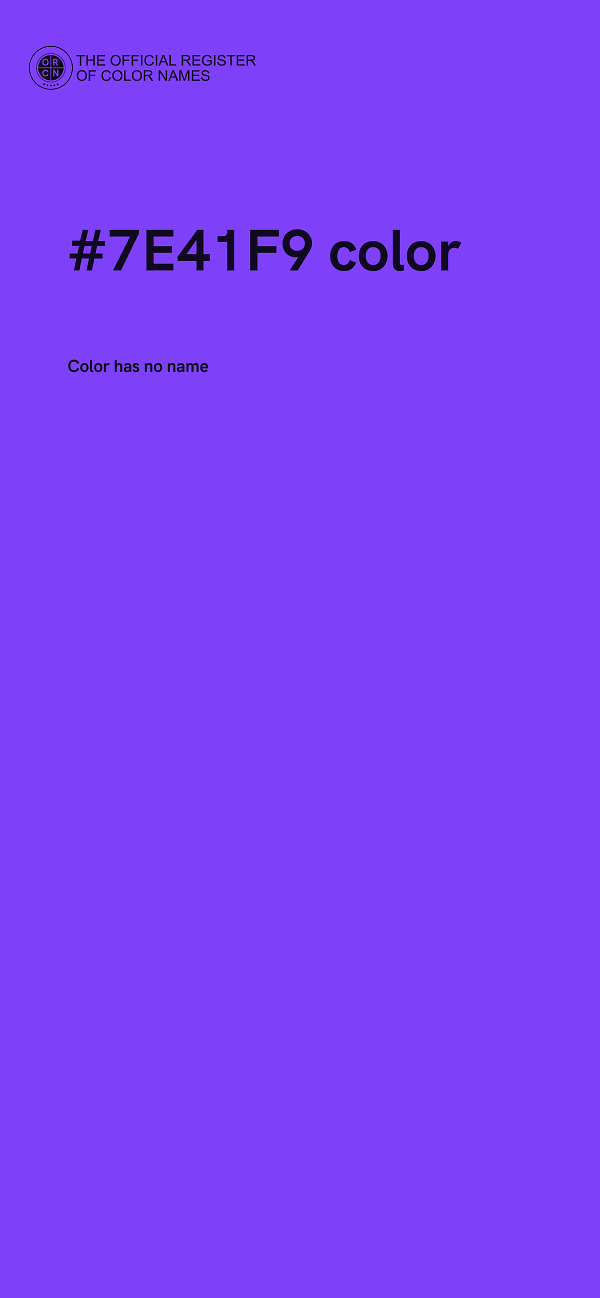 #7E41F9 color image