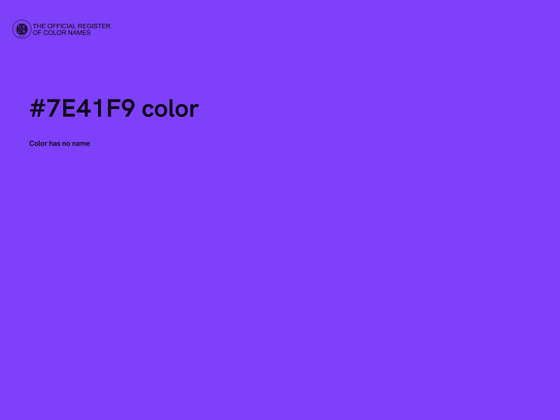 #7E41F9 color image