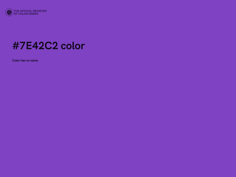 #7E42C2 color image