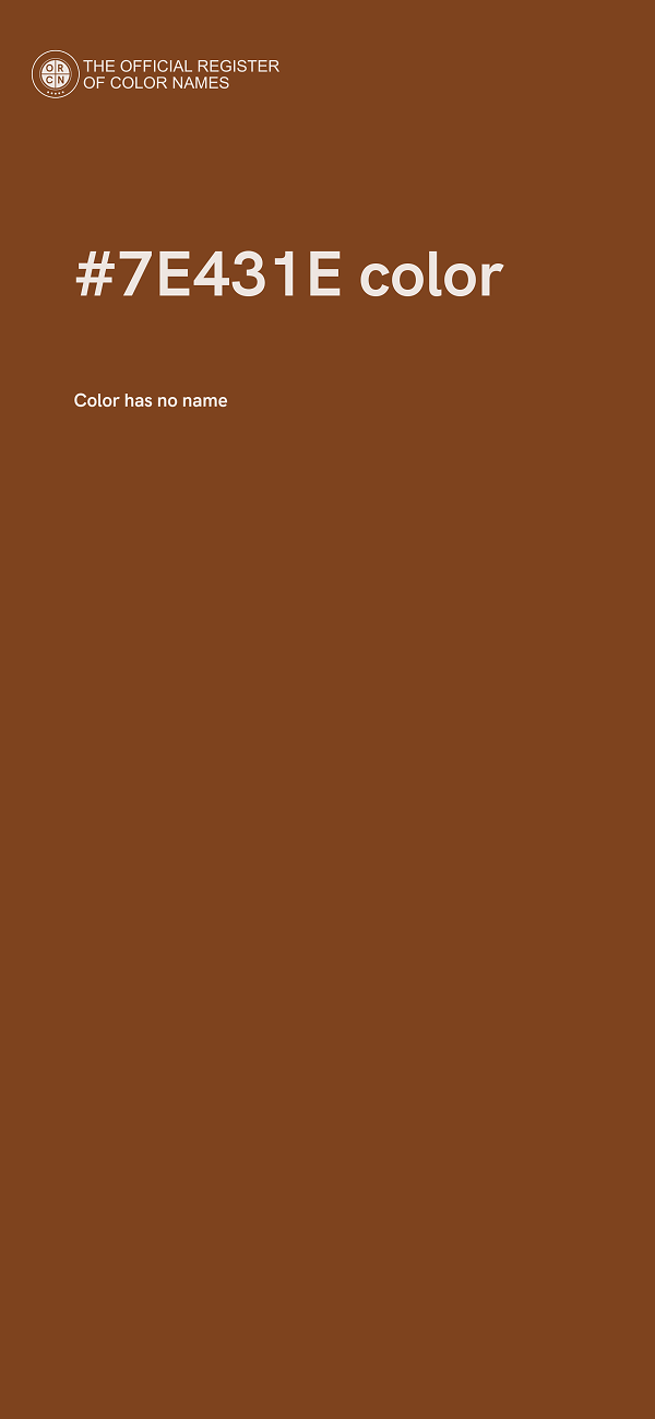 #7E431E color image