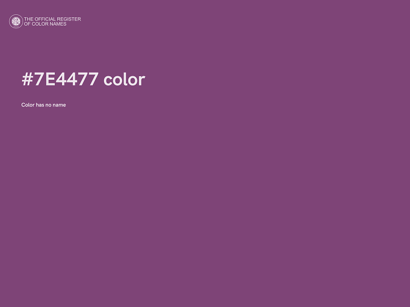 #7E4477 color image