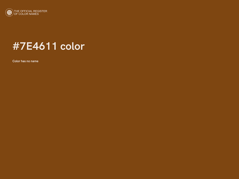 #7E4611 color image