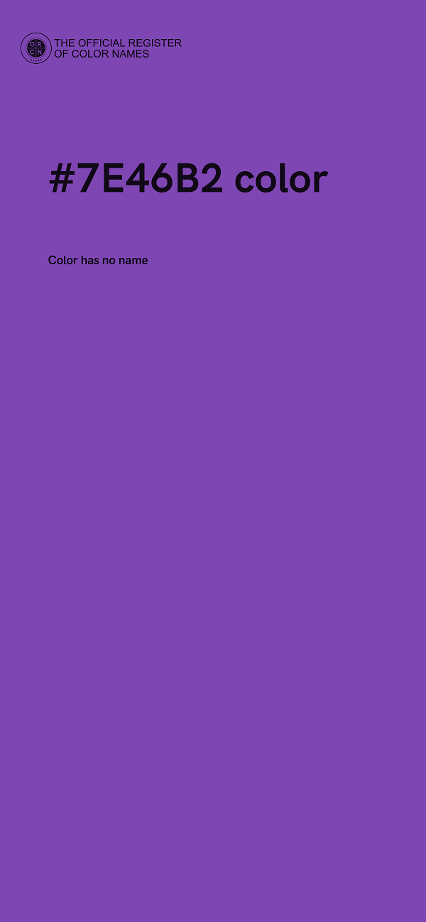 #7E46B2 color image