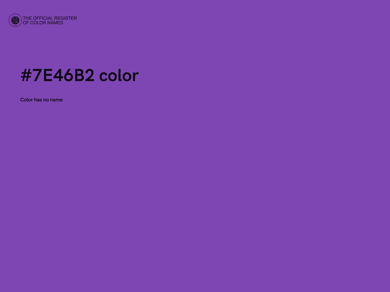 #7E46B2 color image