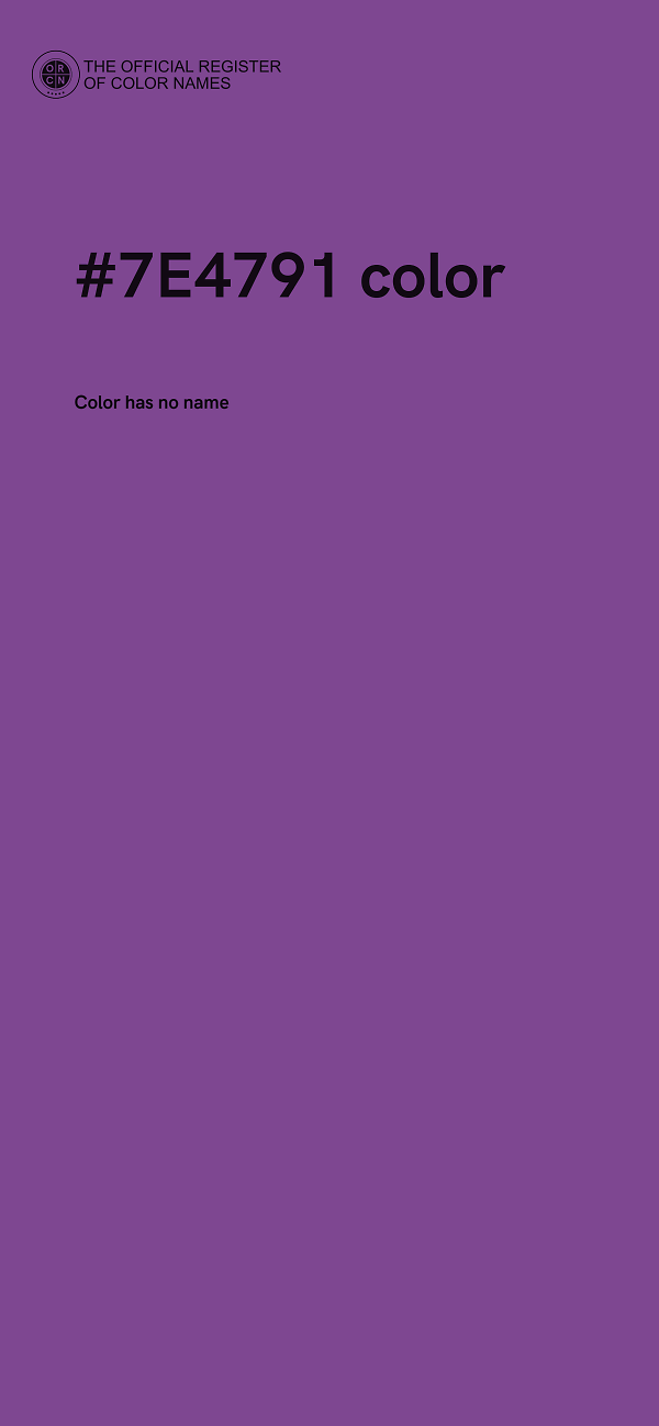 #7E4791 color image