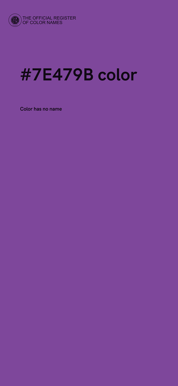 #7E479B color image