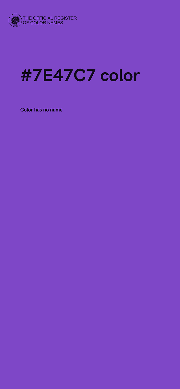 #7E47C7 color image