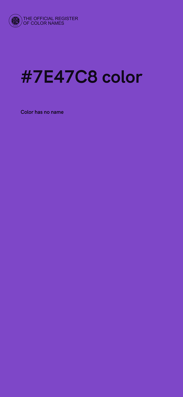 #7E47C8 color image
