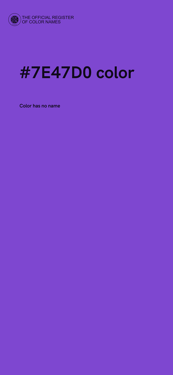#7E47D0 color image