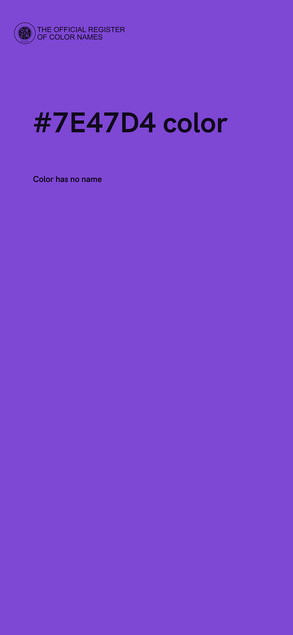 #7E47D4 color image