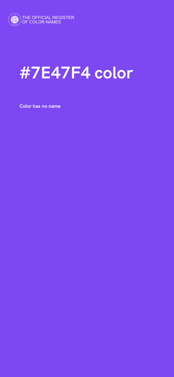#7E47F4 color image