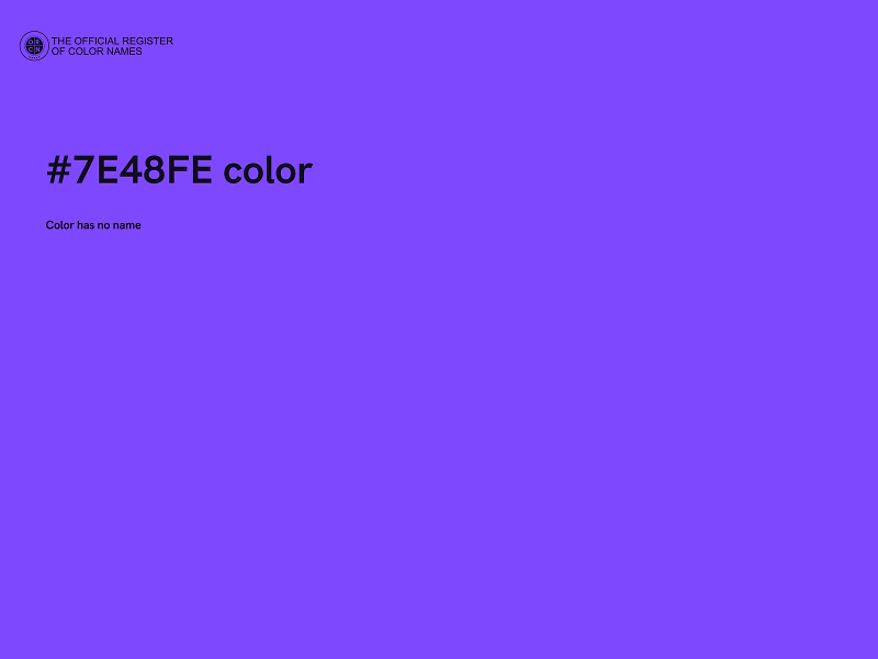 #7E48FE color image