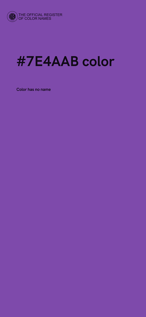 #7E4AAB color image