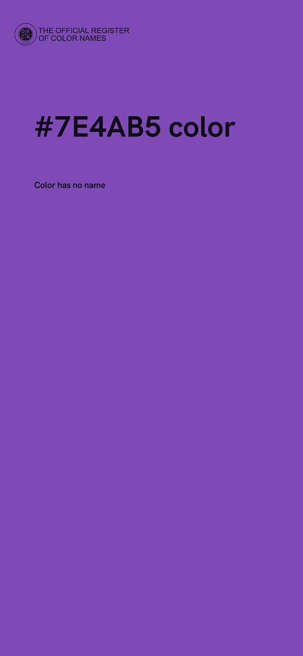 #7E4AB5 color image