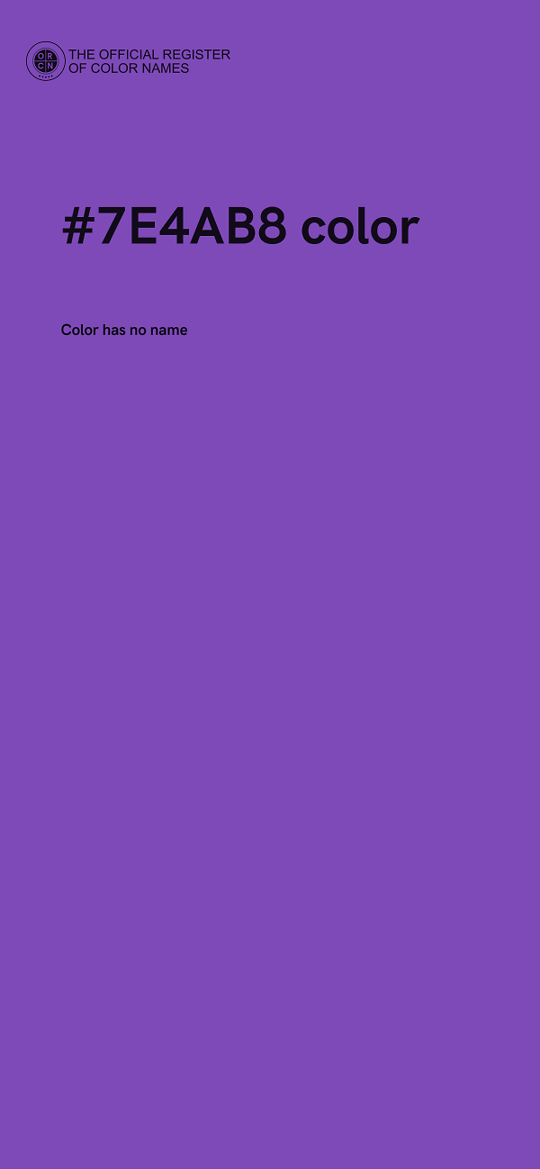 #7E4AB8 color image