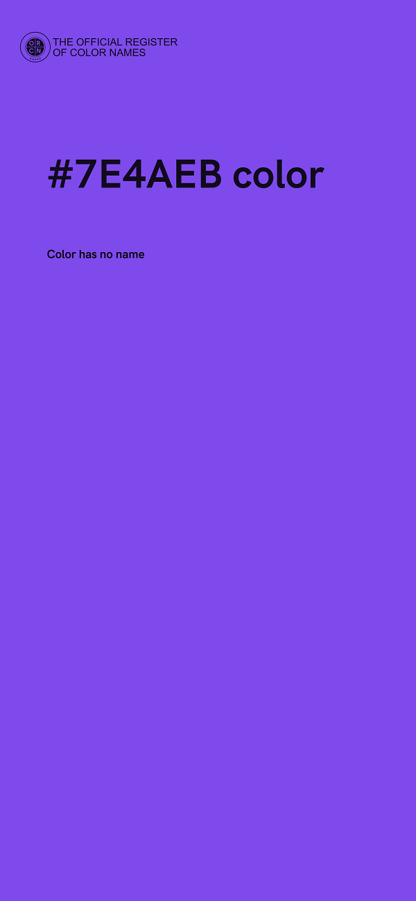 #7E4AEB color image