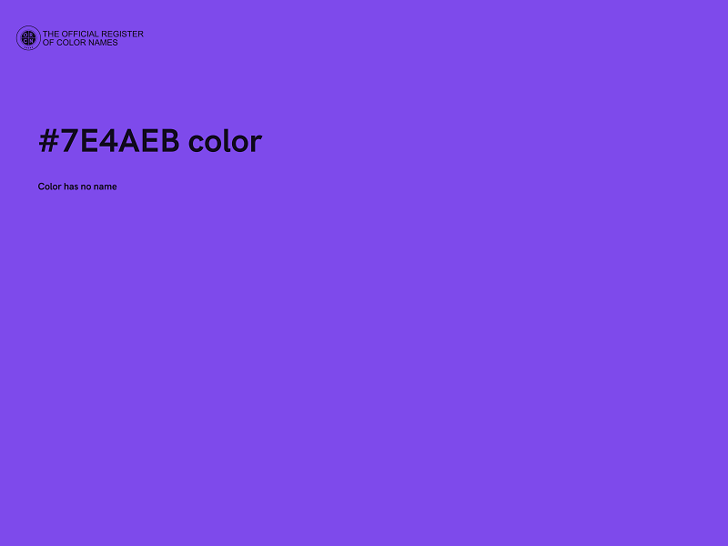 #7E4AEB color image