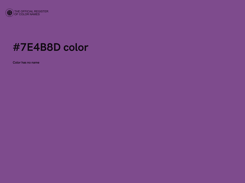 #7E4B8D color image