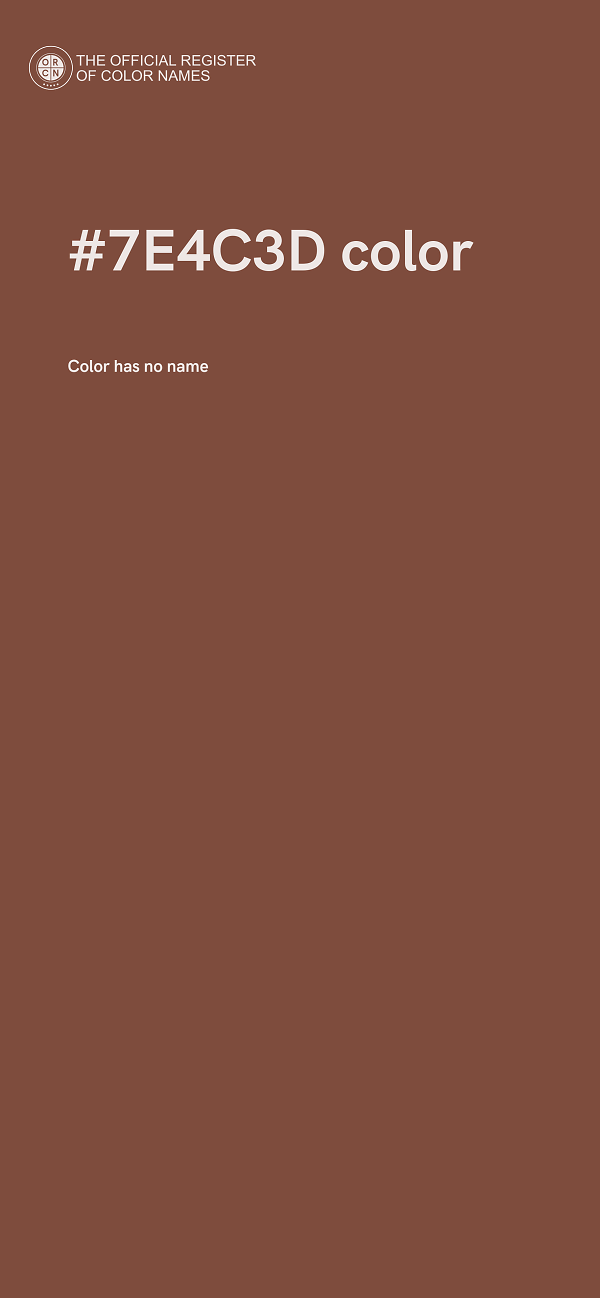 #7E4C3D color image