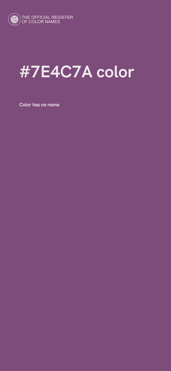 #7E4C7A color image