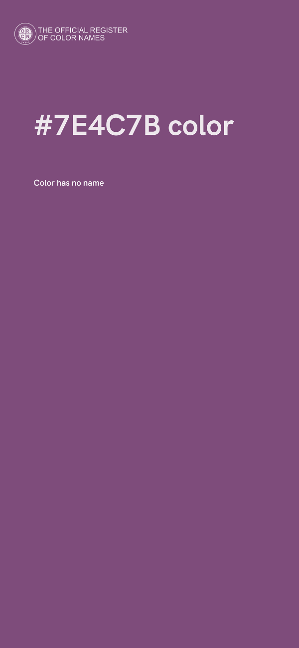 #7E4C7B color image