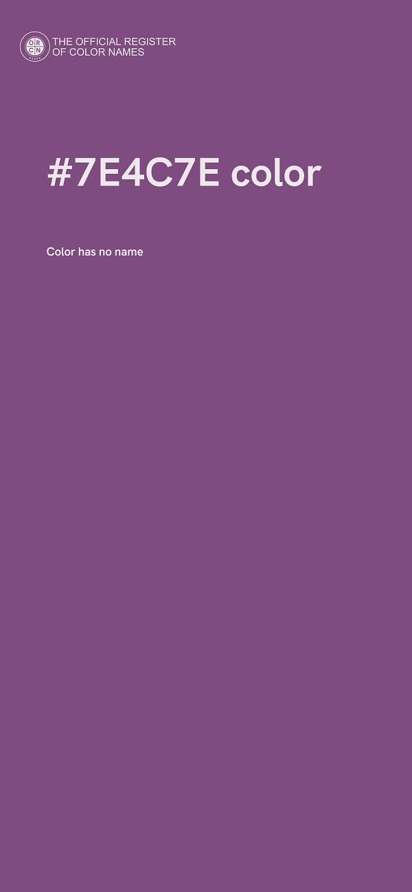 #7E4C7E color image