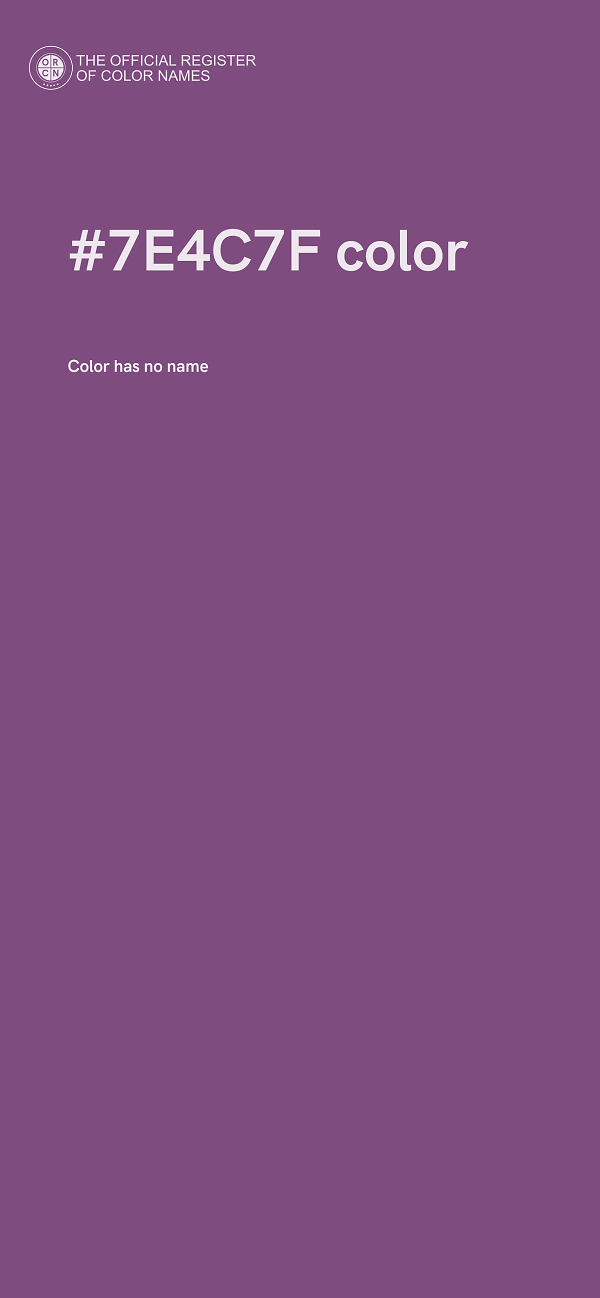#7E4C7F color image