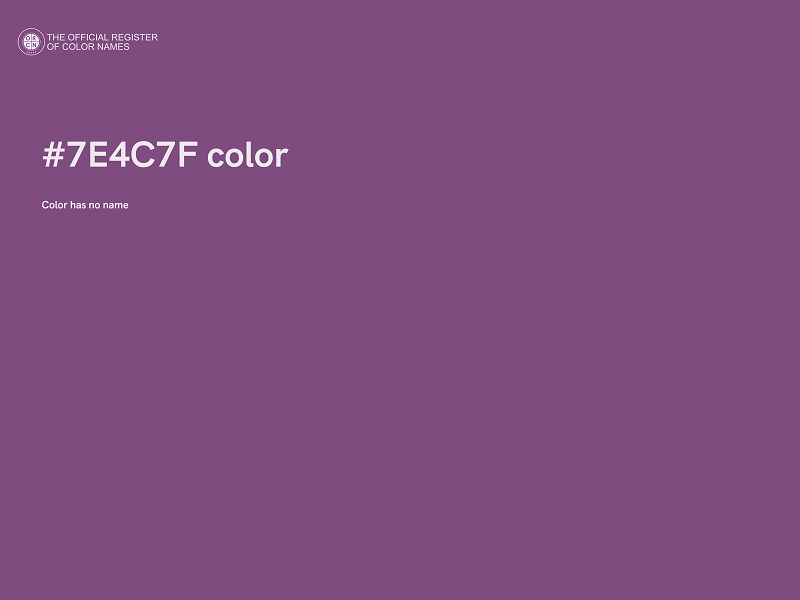 #7E4C7F color image