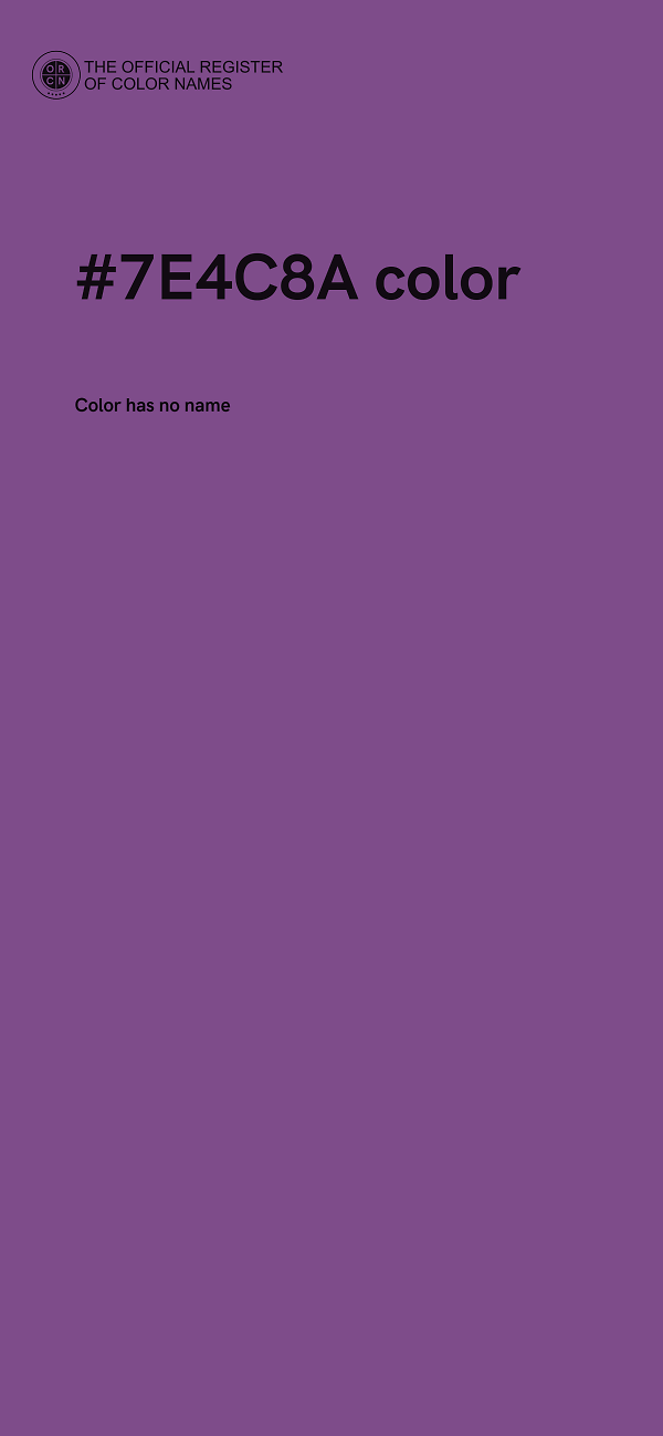 #7E4C8A color image