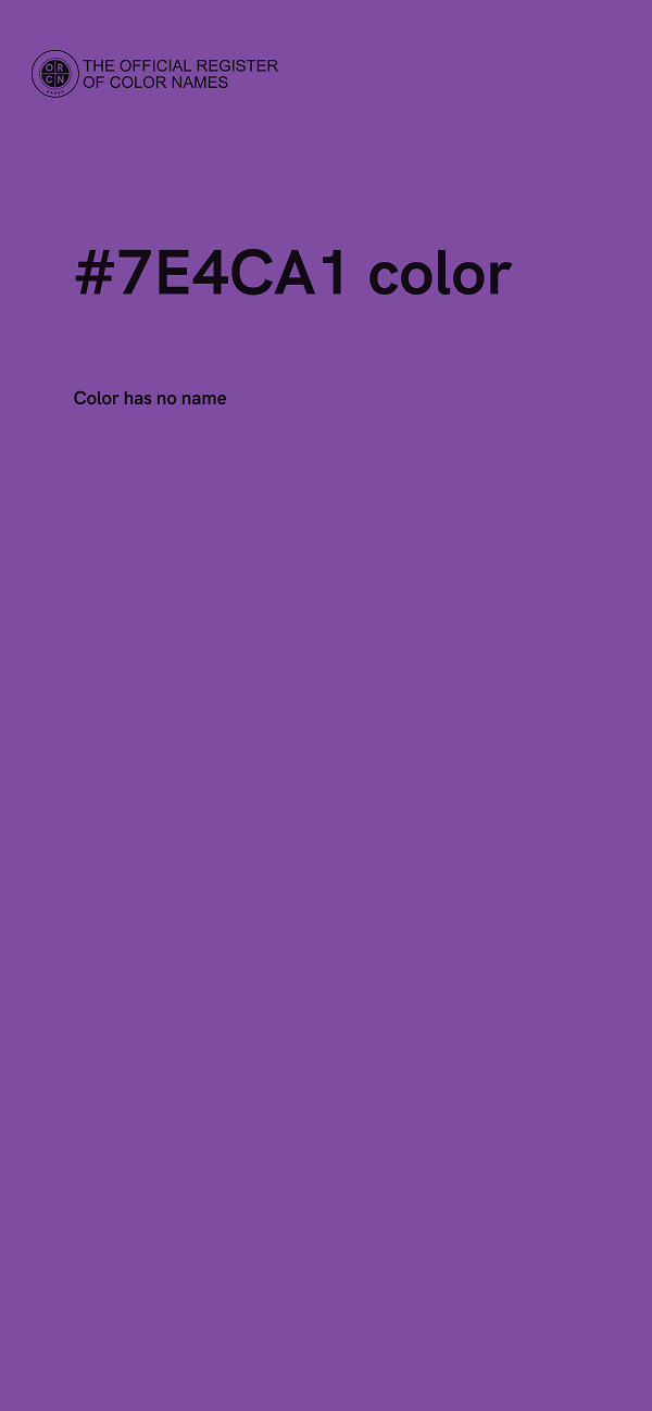 #7E4CA1 color image