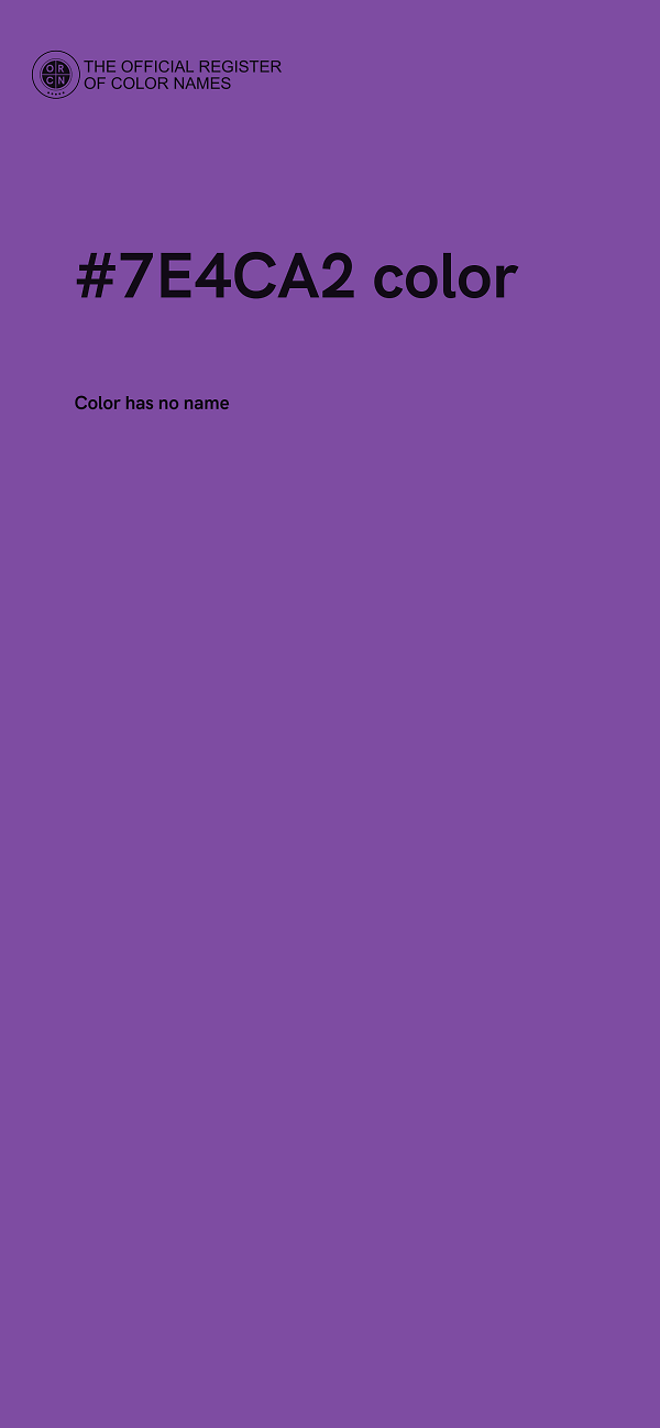 #7E4CA2 color image