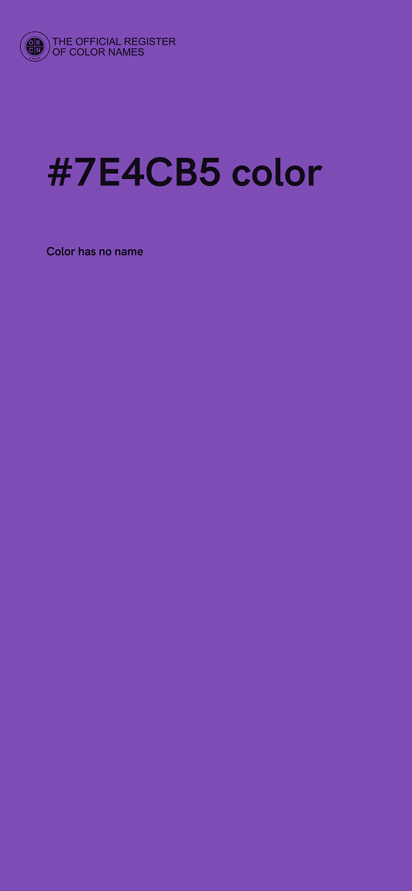 #7E4CB5 color image