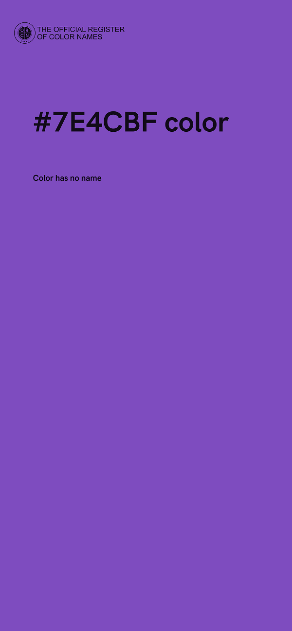 #7E4CBF color image