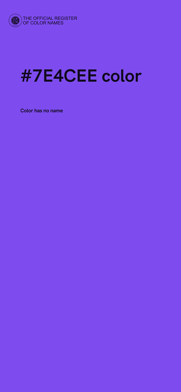 #7E4CEE color image