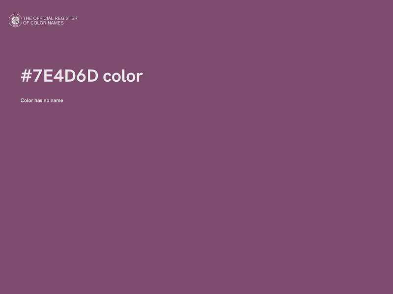 #7E4D6D color image