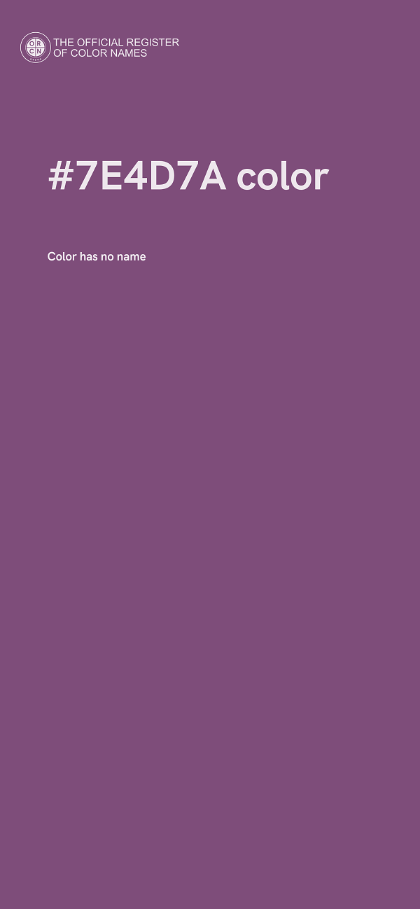 #7E4D7A color image