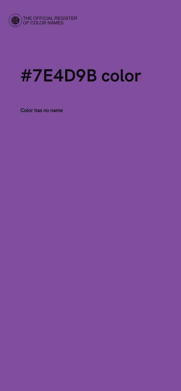 #7E4D9B color image