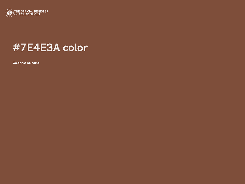 #7E4E3A color image