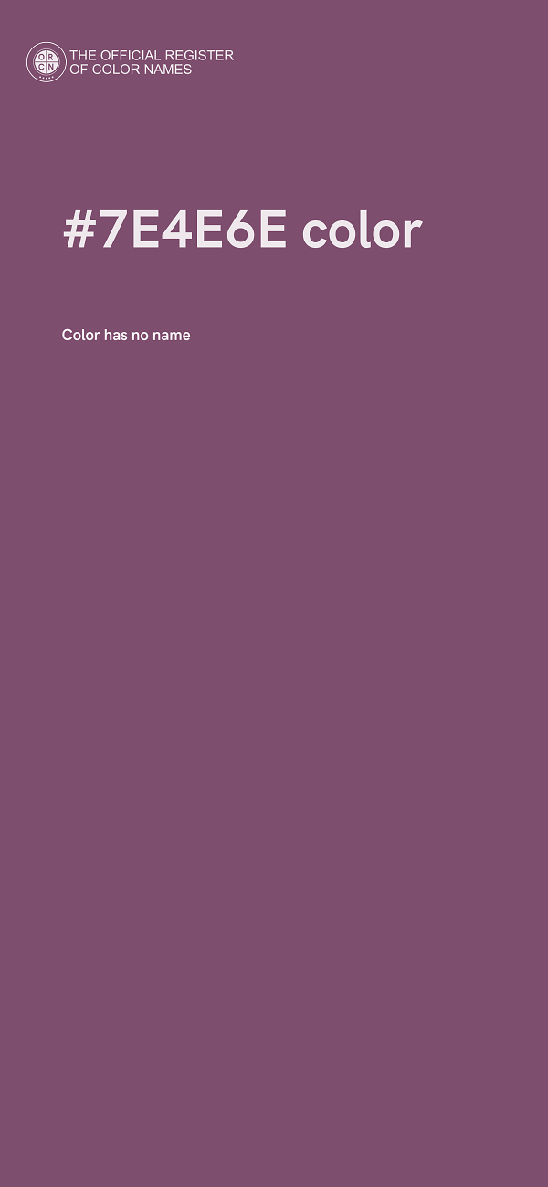 #7E4E6E color image