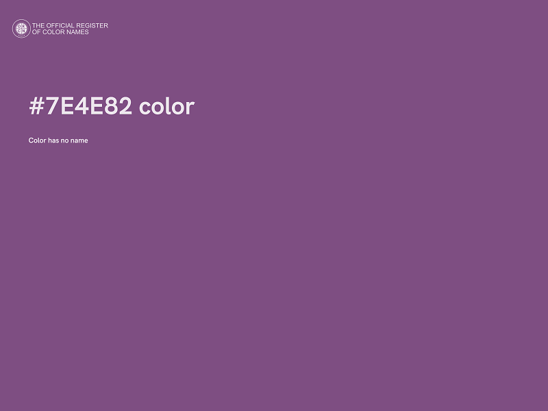 #7E4E82 color image