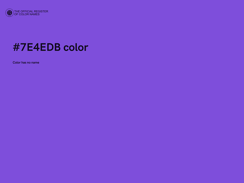 #7E4EDB color image