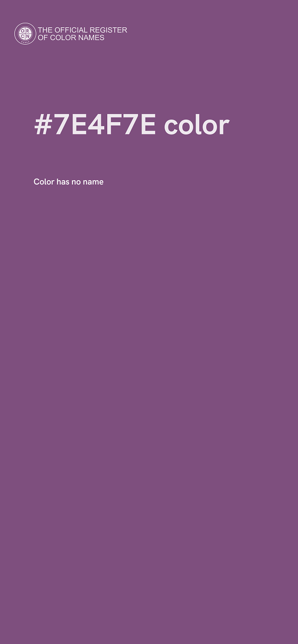 #7E4F7E color image