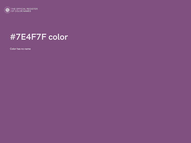 #7E4F7F color image