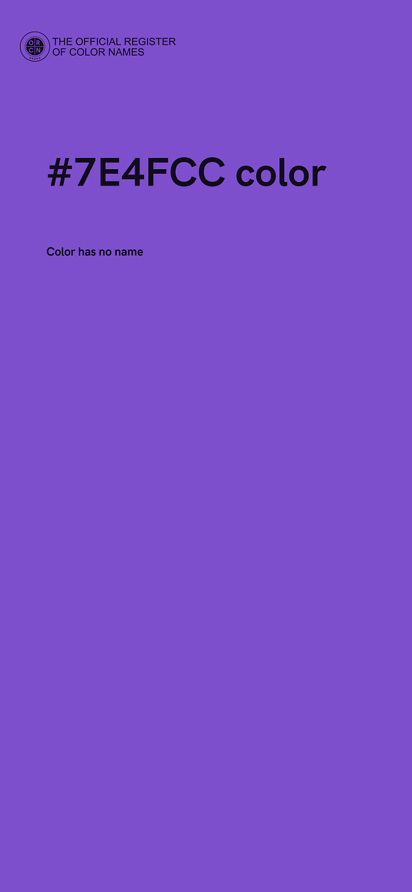 #7E4FCC color image