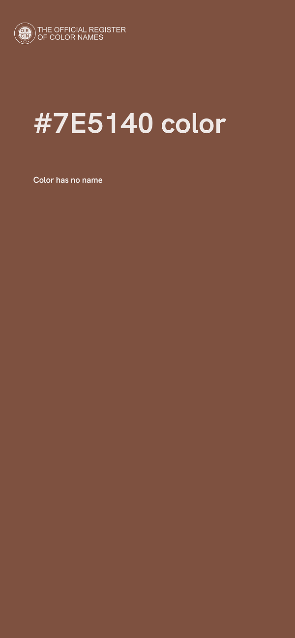 #7E5140 color image