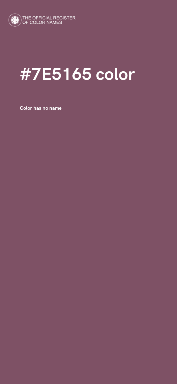 #7E5165 color image