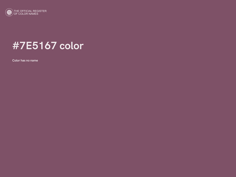 #7E5167 color image