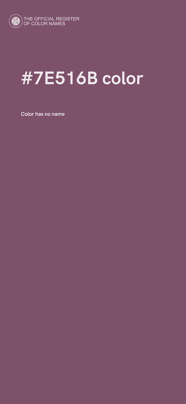 #7E516B color image