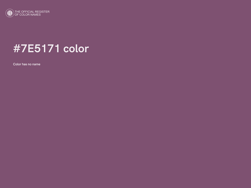 #7E5171 color image