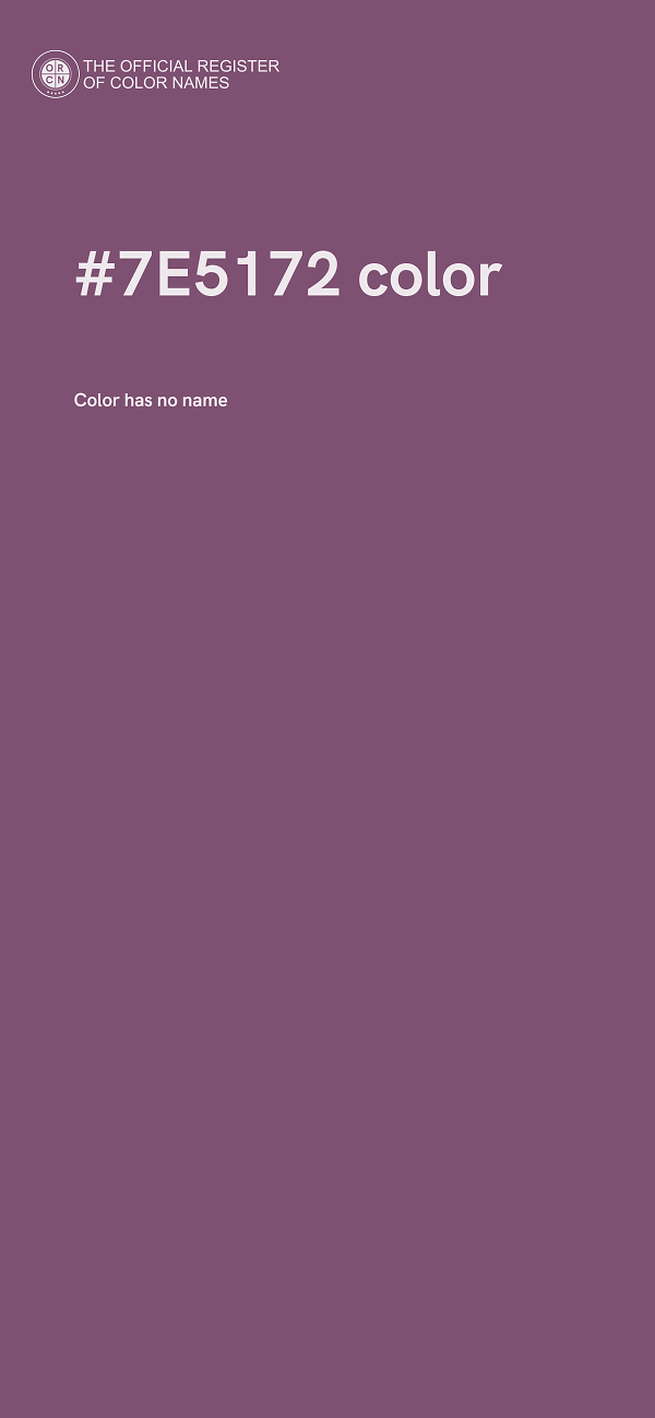 #7E5172 color image